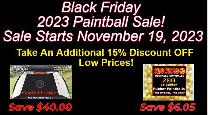Black Friday 2023 Paintball Sale Starts November 19, 2023